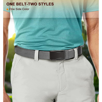 Ceinture tactique à cliquet pour homme, réversible, en nylon, décontractée, durable, pour l'entraînement, le golf, la randonnée, les pantalons et les jeans