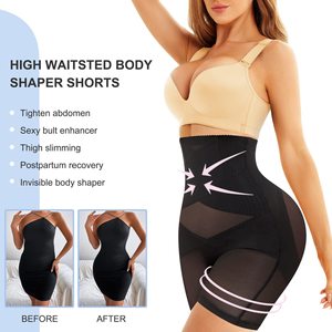Lưới Shapewear Phụ Nữ Tummy Kiểm Soát Quần Lót Cao Eo Cơ Thể Shaper Giảm Béo Đùi Mỏng Hơn Bụng Phẳng Đồ Lót Shapewear - Product Image 4