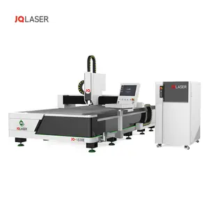 JQ lazer 1530E fiber optik ekipman cnc lazer kesici karbon metal fiber lazer kesim makinesi lazer kesim borusu metal makine