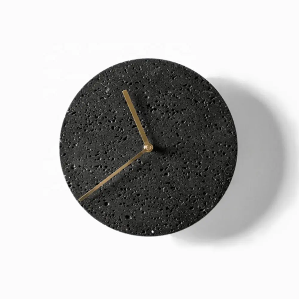 BUZAO Moment Original design black rocket lava stone modern simple hanging wall clock for halloween party