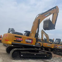 Excavatrice Sany 305 d'occasion prête à l'emploi, 31 tonnes, modèle SY305H, chenille robuste avec moteur Kawasaki et pompe hydraulique Kawasaki, à vendre
