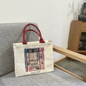 Bolsa de compras con cremallera de un solo hombro y asa suave, con diseño de pintura al óleo de ventana abierta de <span class=keywords><strong>Matisse</strong></span>, informal y personalizada, para portátil - Product Image 6