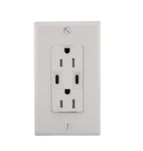 Shanghai Linsky 36W Quick Charge(QC) 3.0 PD USB type C receptacle 15A USB Wall Outlets Safety Tamper Resistant USB Sockets
