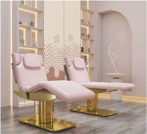 Electric Eyelash Bar Salon <b>Bed</b> with <b>Headrest</b> Extensions Height Adjustable Eyebrow Lash Chair Treatment Table Model 115 - Product Image 2