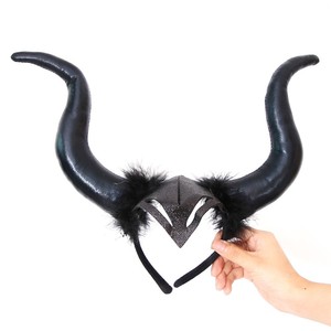 Populaire Halloween fantôme Festival cheveux cerceau démon grande <span class=keywords><strong>corne</strong></span> de boeuf boucle décorative coiffure costume balle accessoires de fête - Product Image 3