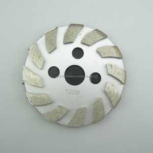 Tampons métalliques de 100mm Outils de disque de meulage de plaque de fer Turbo pour sol en pierre Granit Marbre Béton pour rectifieuse de sol en Chine - Product Image 5