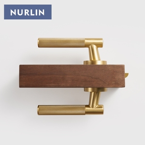 Nurlin Brass Có Knurled Cross Door Xử Lý Đoạn Riêng Tư Nội Thất Lỗ Mộng Khóa Dummy Ngón Tay Cái Lần Lượt Cửa Đòn Bẩy Thiết Lập Matt Antique Brass - Product Image 5