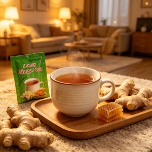 Té Instantáneo <span class=keywords><strong>de</strong></span> Jengibre y Miel para Dormir, Sin Cafeína, Bebida Herbal Relajante para Ayudar a Conciliar el Sueño, 18g - Product Image 5