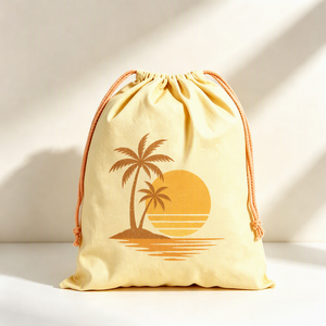 Sac de rangement en toile écologique personnalisé avec logo de dessin animé, simple, recyclable, grande capacité, pour emballage cadeau, vente en gros - Product Image 3