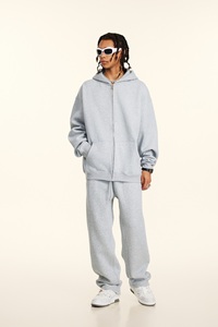 Hot Sale Custom Logo Men's Oversized Sweatpants Hoodie Casual <strong>Tracksuits</strong> Embroidered Pocket Washed Print Pattern Blank Sweatsuit - Product Image 5