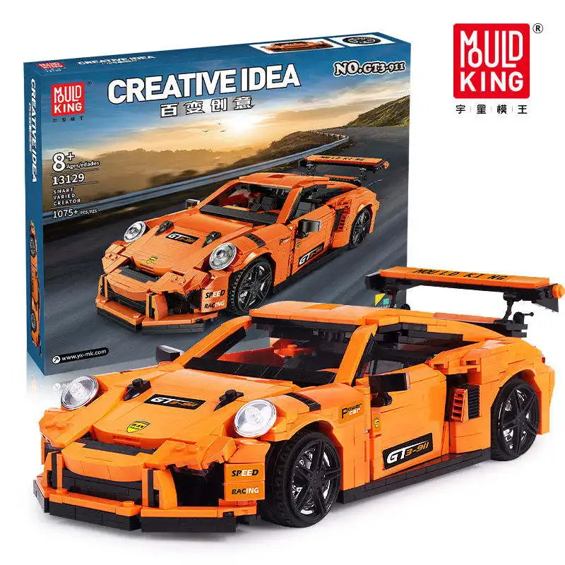 עובש מלך 13129 Creative רעיון GT3-911 צעצועי לבנים MOC טכני סדרת סופר מהירות מרוצי מכוניות דגם בניין בלוק סט