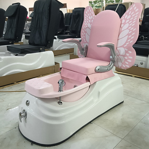 Silla de manicura y pedicura para salón de uñas, masaje rosa de lujo para pies - Product Image 1