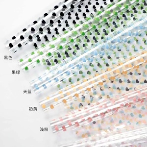 Shinewrap fabbrica all'ingrosso 58*58CM pellicola del fiore <span class=keywords><strong>carta</strong></span> da imballaggio <span class=keywords><strong>cuori</strong></span> stampati fiorista <span class=keywords><strong>carta</strong></span> da imballaggio per san valentino - Product Image 3
