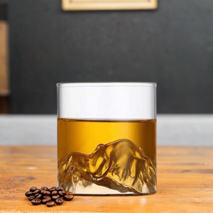 แก้ววิสกี้ทรงภูเขา <span class=keywords><strong>Matterhorn</strong></span> สไตล์ญี่ปุ่นโบราณ ทำจากแก้วบอโรซิลิเกต ขนาด 180 300 มล. - Product Image 4