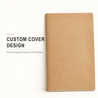 Carnet personnalisé en papier kraft avec logo imprimé OEM ODM, 40 feuilles, reliure cousue, journal personnalisé pour cadeaux d'entreprise