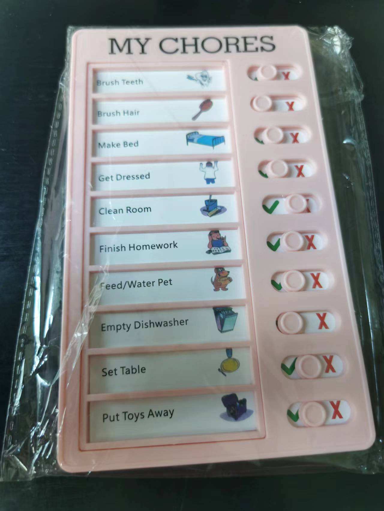 Rose + 10 pcs papier