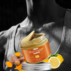 Crème Chaude au Curcuma et Vitamine C pour le Corps : Raffermissante, Hydratante, Apaisante et Revitalisante pour Cuisses, Jambes et Abdomen – Crème Effet Sudation Chaude - Product Image 3