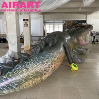 Ballon réaliste en forme de crocodile, ballon gonflable de décoration pour aquarium
