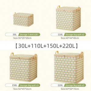 Sac de rangement amélioré pour vêtements et couettes en tissu non-tissé, grand organisateur pliable pour vêtements et couettes, sac de transport pour bagages - Product Image 3