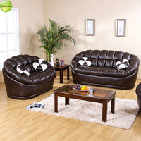 Canapé d'angle incurvé en cuir et tissu, design moderne personnalisé, pour salon, ensemble de canapés relaxants pour appartement A1001