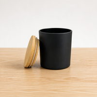 Bocaux à bougies en verre de 10 oz, directement de l'usine, avec couvercles en bois et emballage cadeau personnalisé pour les marques de parfums d'intérieur en marque blanche