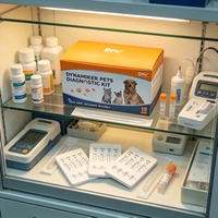 Kit de test rapide combiné pour chiens CPV CDV EHR ParvoMoquillo Ehrlichia Distemper, certifié CE, analyse en 5-10 minutes