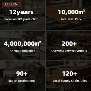 Sang Trọng 5Mm Không Thấm Nước SPC Gỗ Hạt Sàn Môi Trường Polyvinyl Chloride Cho Phòng Tập Thể Dục Xương cá Thiết Kế - Product Image 6