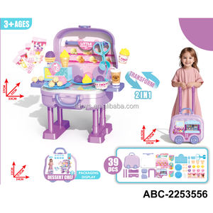 Giocattoli fortunati trucco e deposito valigie a pezzi banco da lavoro Set a pezzi valigie - Product Image 6