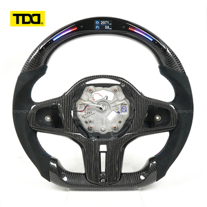 Volant en fibre de carbone LED véritable TDD compatible avec BMW Série G G20 G30 - Product Image 1