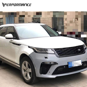 Kit carrosserie pour <span class=keywords><strong>Velar</strong></span> Upgrade to <span class=keywords><strong>SVA</strong></span> Style Look Auto Parts Tuning Bumpers Grille Muffler Tips Replacement - Product Image 5