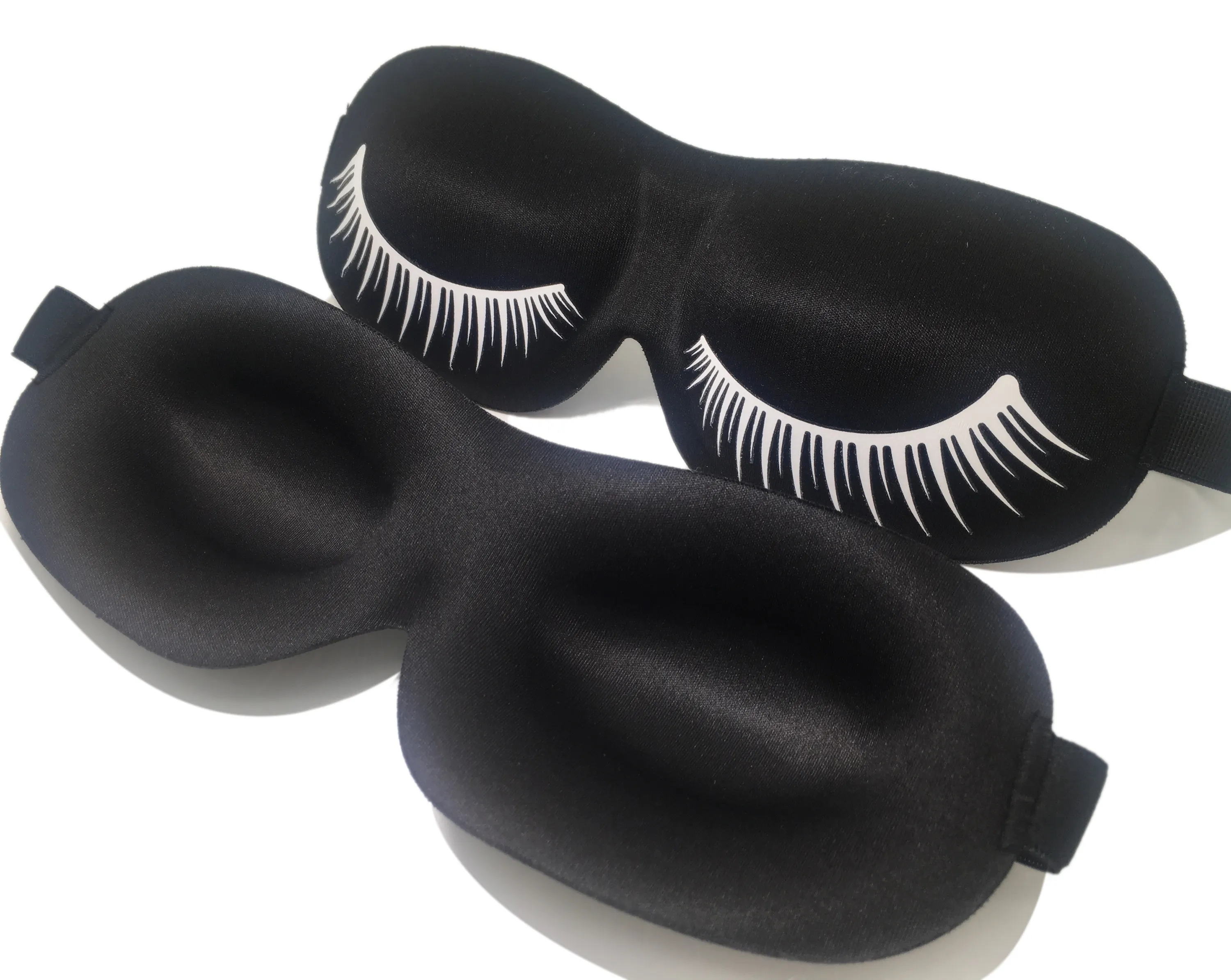 2024 Wimperverlenging Slaapmasker Met 2Cm Diepe Oogkas, 3d Oogslaapmasker, Zijden Oogmasker SM-087