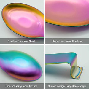 Supporto per <span class=keywords><strong>mestolo</strong></span> per spatola resistente supporto per cucchiaio per utensili supporto per cucchiaio in acciaio inossidabile per piano cottura - Product Image 3