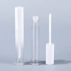 4ml Round Empty White Marble Lipgloss Container