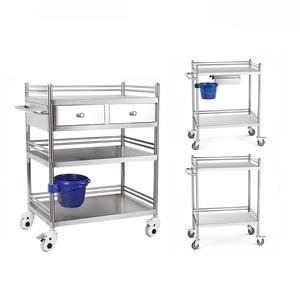 Carro para tratamiento de muebles de hospital de acero inoxidable de diseño moderno - Product Image 5