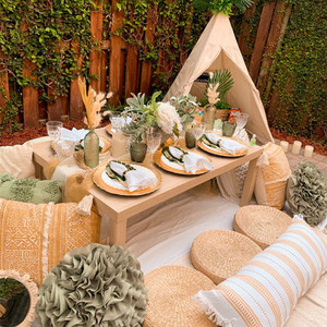 <span class=keywords><strong>Table</strong></span> de pique-nique en bois <span class=keywords><strong>solide</strong></span> et moderne pour fête, fête d'anniversaire, <span class=keywords><strong>Camping</strong></span>, jardin, mariage - Product Image 4