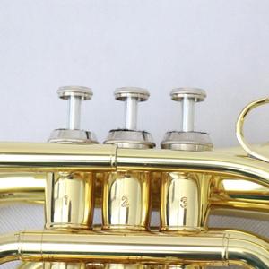 Trompette de poche en acier inoxydable à valves oem de haute qualité trompette en laiton à vendre avec sacs d'instruments et étuis trompette - Product Image 4
