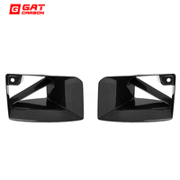 Pour BMW G87 M2 : Kit de garnitures de calandre d'admission d'air en fibre de carbone sèche style MP pour cadre de voiture, ensemble de prises d'air avant G87 M2