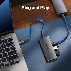 Hub <span class=keywords><strong>USB</strong></span>-<span class=keywords><strong>C</strong></span> UGREEN 10 Gbps, 4 ports <span class=keywords><strong>USB</strong></span> 3.2 avec 2 <span class=keywords><strong>USB</strong></span>-<span class=keywords><strong>C</strong></span> 3.2 et 2 <span class=keywords><strong>USB</strong></span>-A 3.2, extension de port <span class=keywords><strong>USB</strong></span> pour MacBook - Product Image 4