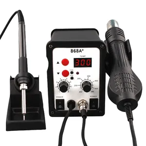 DECCA 868A+ SMD microcomputer digital display hot air soldering station 700W power 1celsius resolution soldering iron station