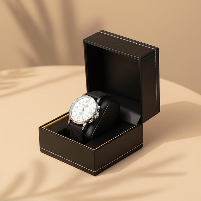 Custom Logo PU Leather Watch Box Luxury Watch Case Packaging Watch Gift Box
