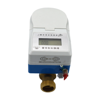 Multi Jet Brass Body RF IC Card Water Meter, Prepayment Intelligent Water Meter With LCD Display for Property Fee Management