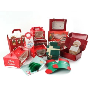 Listo para enviar Tema <span class=keywords><strong>de</strong></span> <span class=keywords><strong>Navidad</strong></span> Color impreso Pastelería y postres dulces Tarta <span class=keywords><strong>de</strong></span> huevo horneada Cupcake Caja <span class=keywords><strong>de</strong></span> papel para llevar Mango en relieve - Product Image 4