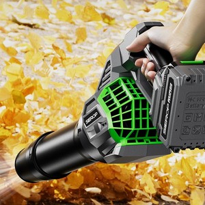 Soplador de Hojas Inalámbrico de 20V en Oferta, Soplador de Hojas Eléctrico Recargable de Mano con Velocidad Variable y 2 Tubos para Patio - Product Image 4