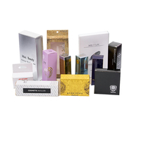 Boîte d'emballage de crème pour le visage carrée bleu cobalt boîte de rangement de maquillage emballage de brillant à lèvres boîte à Double insertion pour cosmétique