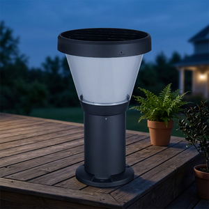 Lampe solaire pour pelouse, hauteur personnalisable, économie d'énergie, 10W, IP65, aluminium, jardin, cour, villa - Product Image 6