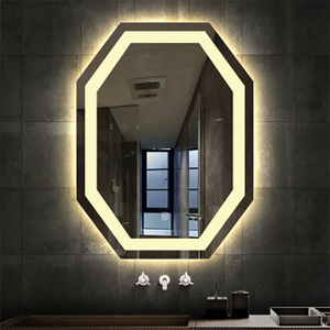 Miroir-<span class=keywords><strong>Espejo</strong></span> de pared inteligente con luz led para <span class=keywords><strong>baño</strong></span>, tocador de maquillaje usado, decorativo, moderno, personalizado, 50x70cm - Product Image 5