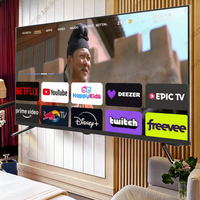 OEM 50 pulgadas Smart LED TV Full HD 1080P 2K Android TV con interfaz LAN de pantalla plana para hoteles