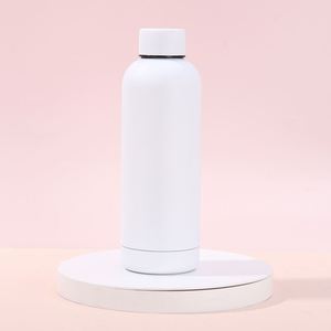 American Style Custom Logo Vacuum <b>Thermos</b> <b>Bottle</b> Rubber Painting Small Mouth Sports Water <b>Bottle</b> With Strap - Product Image 3