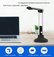 Escáner de Documentos Portátil USB A4 de 10MP con Velocidad de Escaneo de 1 Segundo, 1 Año de Garantía, Negro, Optimizado para Oficina, OCR y Escaneo de Libros, en Existencia