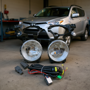 <b>LED</b> Fog <b>Light</b> Set for for for 2013-2015 12V New Replacement Upgrade Kit <b>Wiring</b> Harness Specific Fitment FAW Model P0446 - Product Image 1